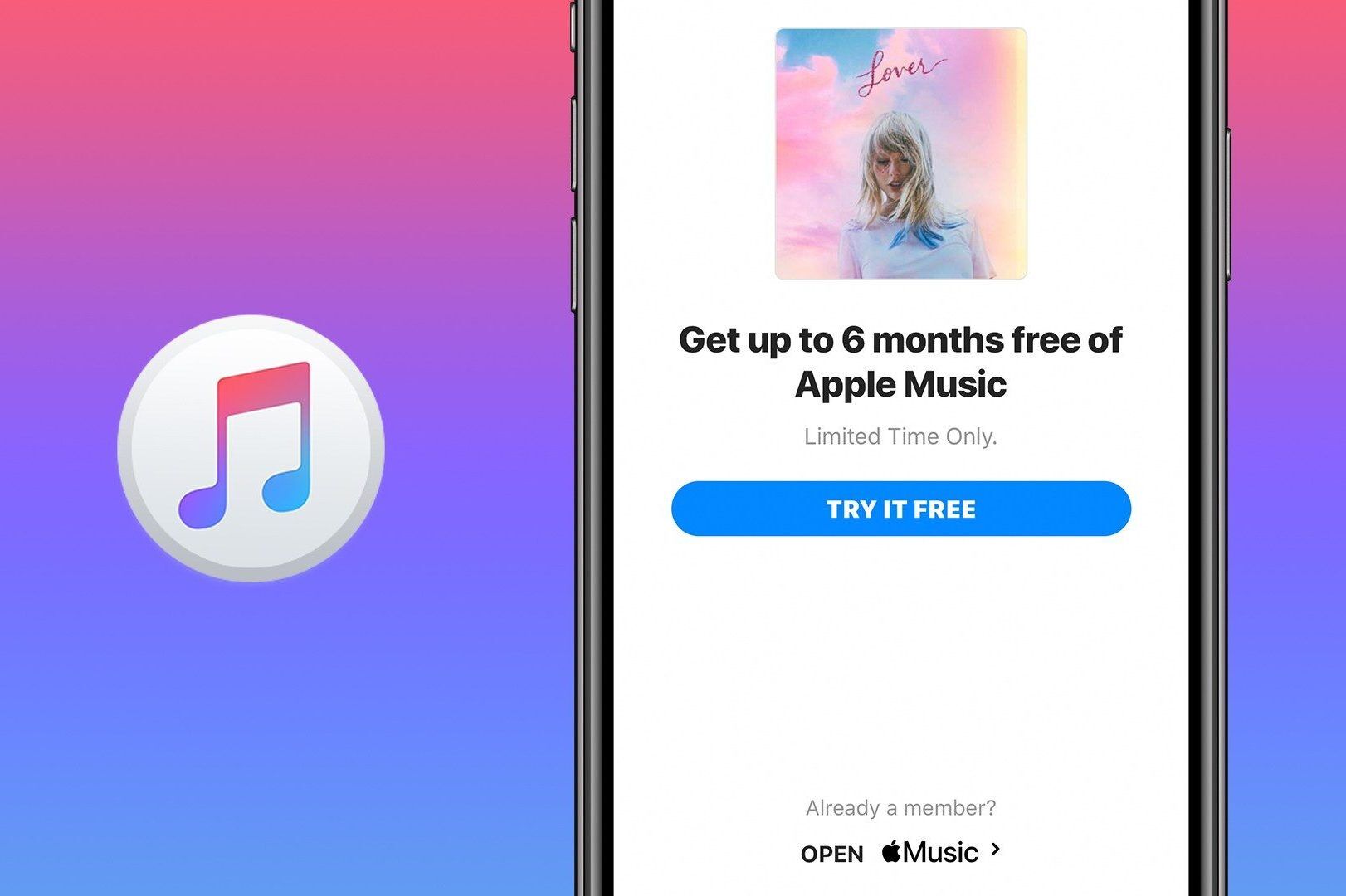 苹果公司提供6个月的免费Apple Music订阅服务