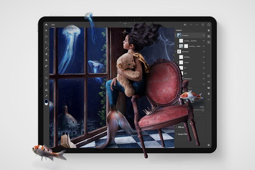 Adobe 宣布了今年和明年 iPad Photoshop 的新功能