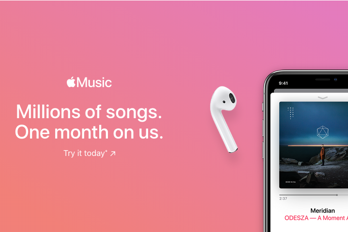 Apple Music 免费试用时间可能缩短至 1 个月