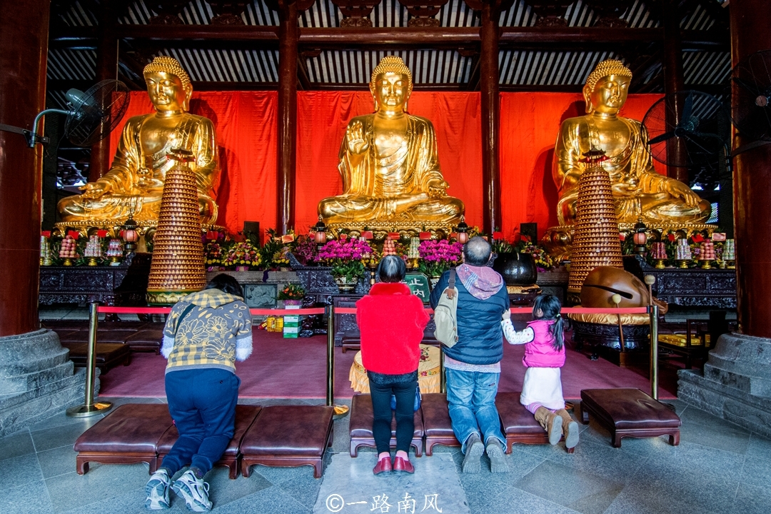 广州北京路步行街隐藏免费古寺，游客并不多