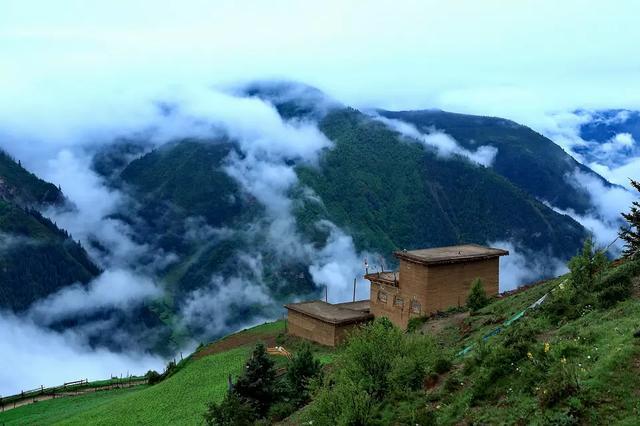 藏地深处最美风景：住云上的村庄，看云上的风光，拍云上的花朵